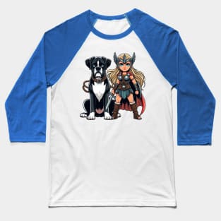 A Valkyrie & Her Dog V1 Baseball T-Shirt